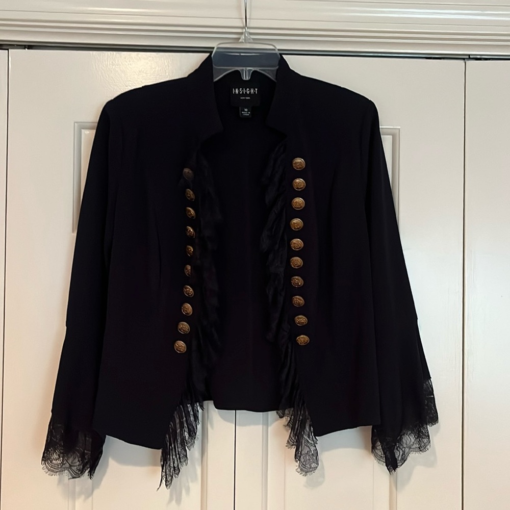 Insight military style jacket, navy blue, size 10